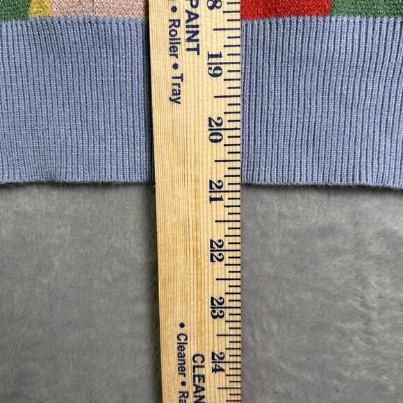 Polagram Crew Knit Sweater Womens Small Colorful Abstract Bold Maximalist - Picture 6 of 7